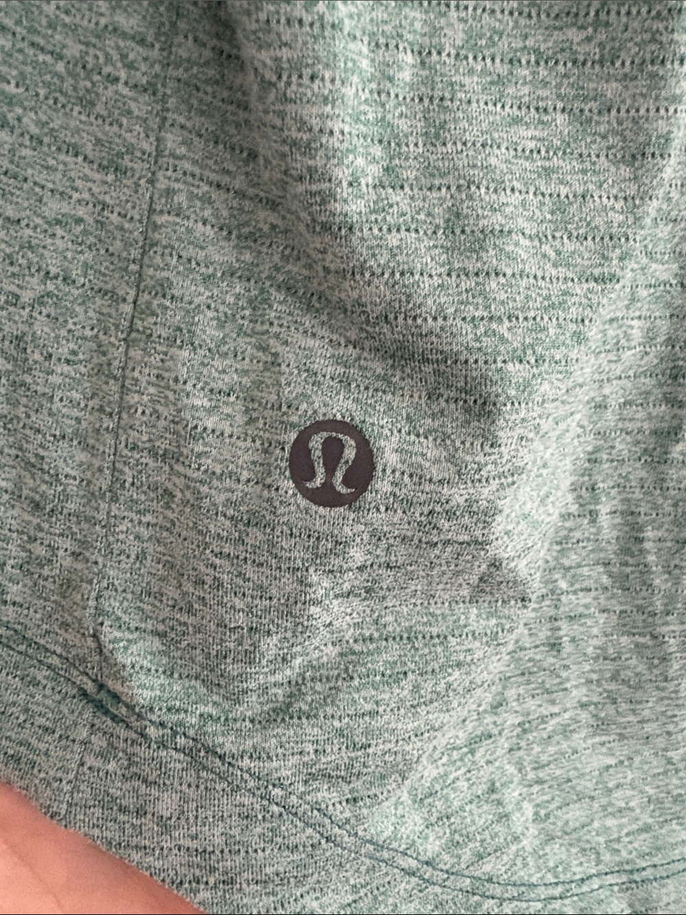 Lululemon Men’s Classic Fit Short sleeve t-shirt Green heathered Size Medium - Picture 6 of 6
